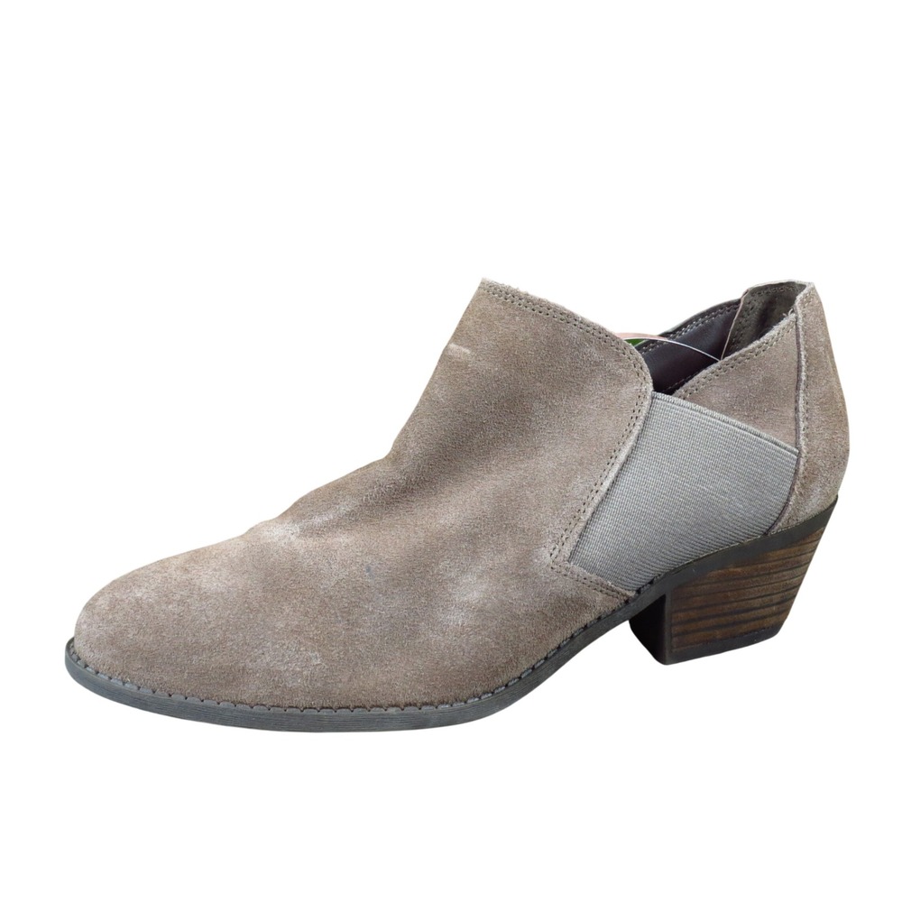 Me Too Zola Womens Ankle Bootie Size 9.5 M Everyday Taupe Suede Boots